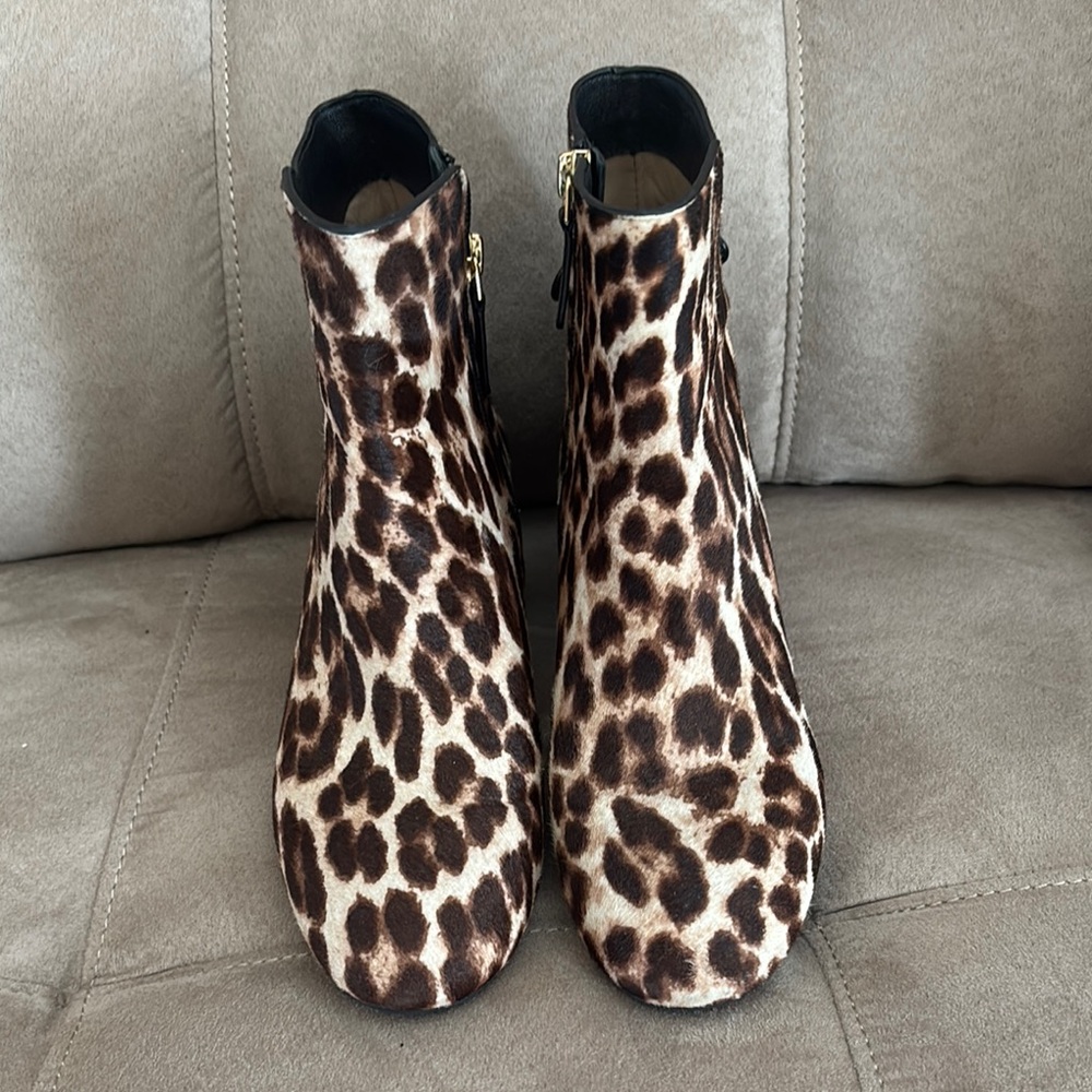 Tory Burch Leopard Print Ankle Boots